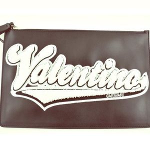 Valentino Rockstud Leather Clutch